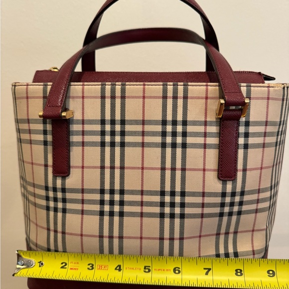 Authentic Vintage Burberry Handbag Bag Tote - Picture 14 of 16